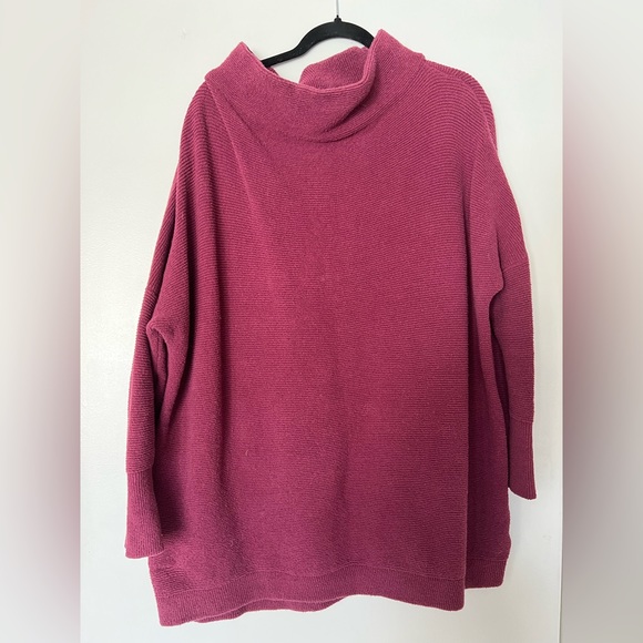 Free People “Ottoman Slouchy Tunic” (“Pomegranate Wine”) - Picture 3 of 5